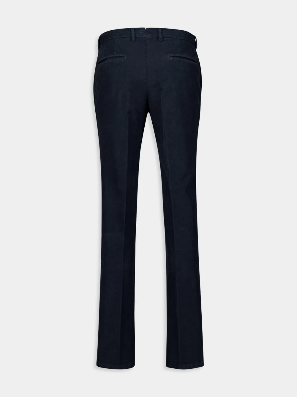 Navy Blue Classic Fit Trousers - Image 2