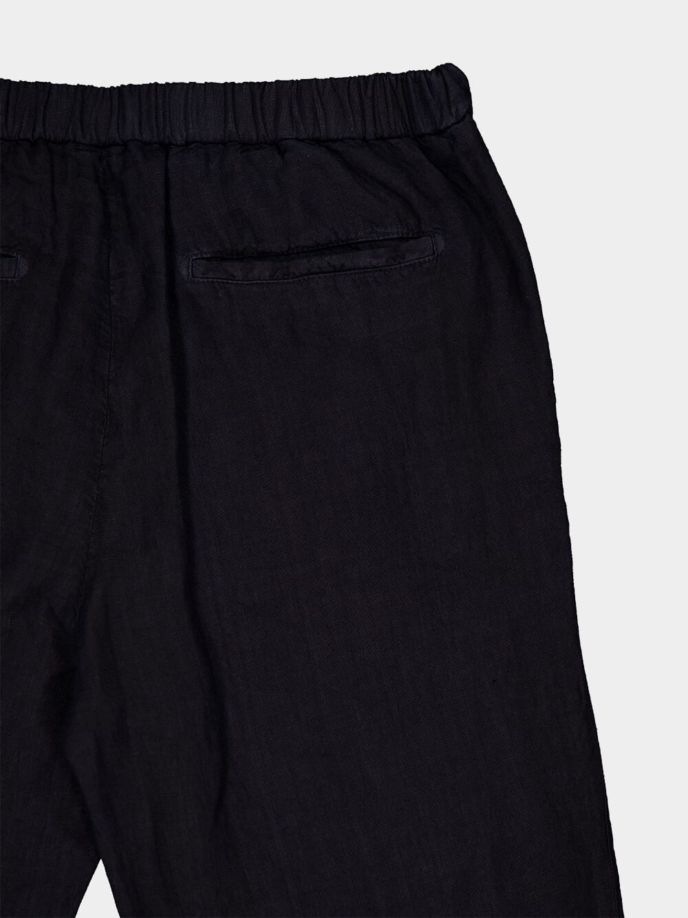 Navy Blue Linen Trousers - Image 4