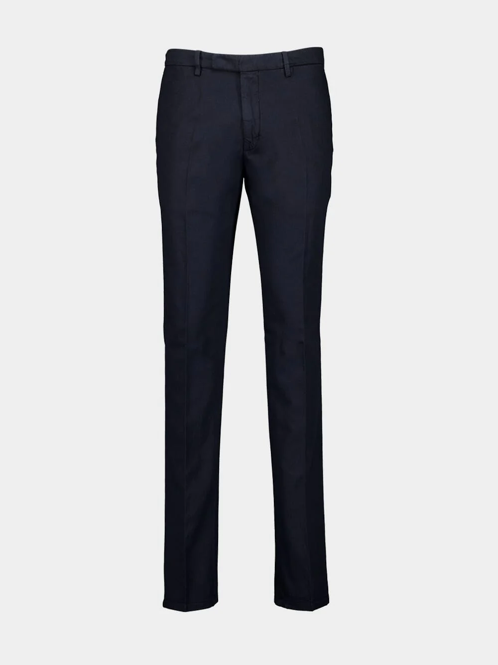 Navy Pressed-Crease Trousers