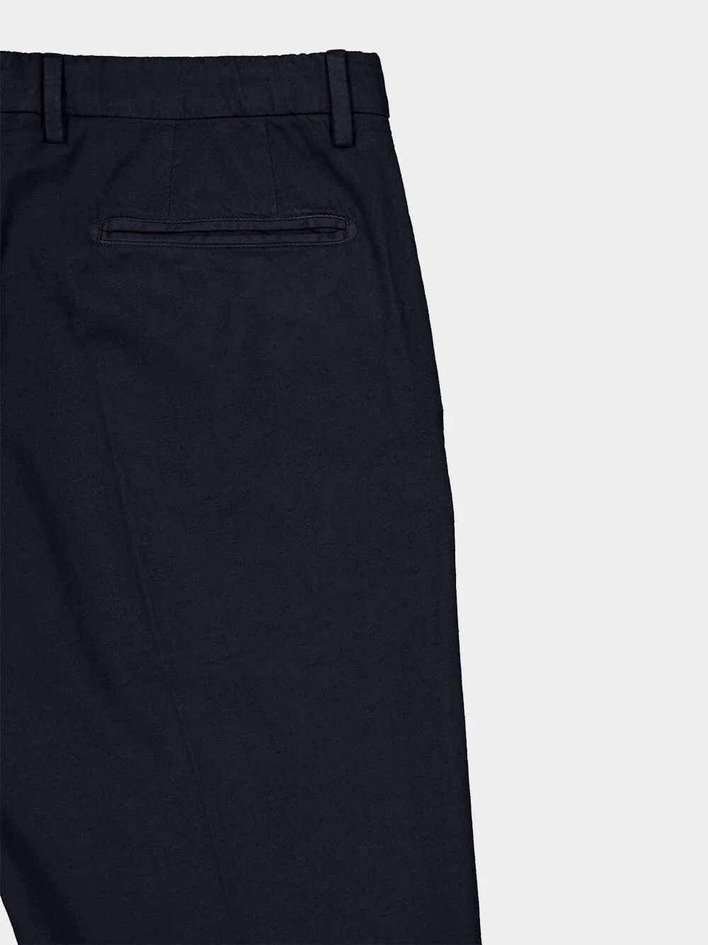 Navy Pressed-Crease Trousers - Image 4
