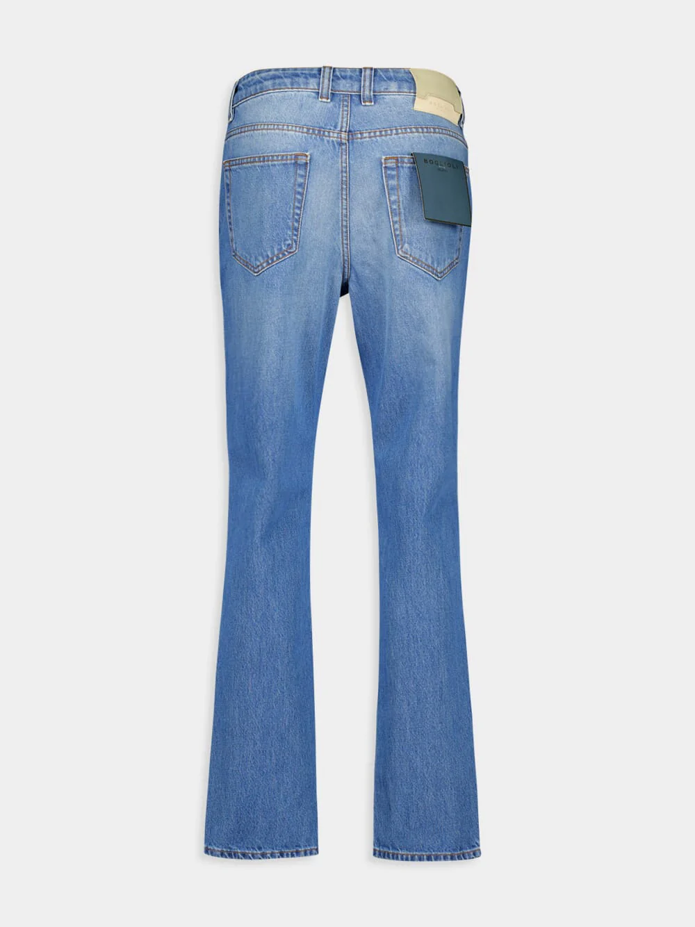 Regular-Fit Blue Denim Jeans - Image 3