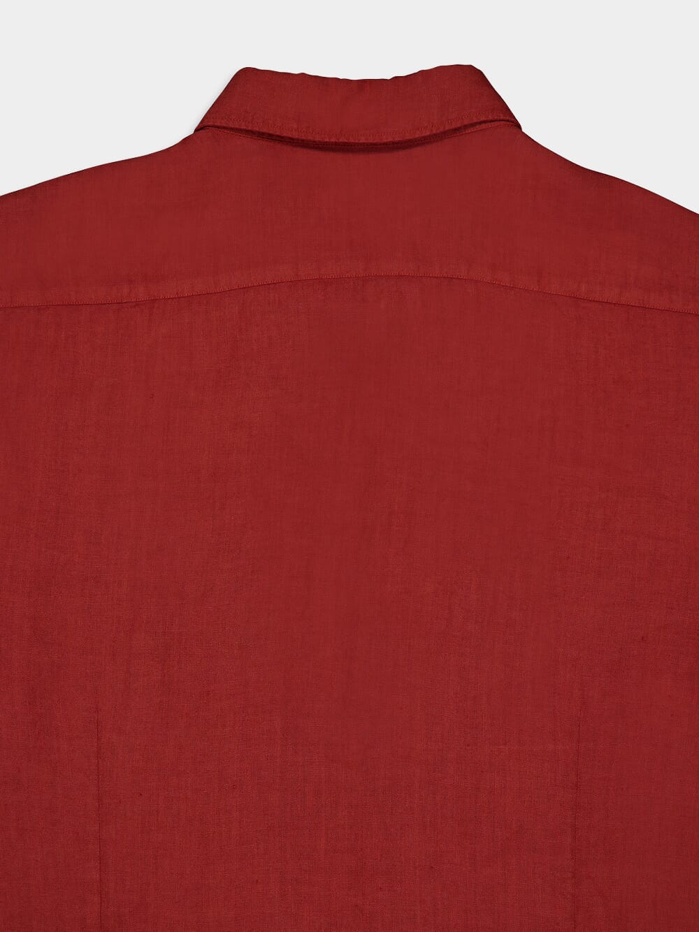 Rustic Red Linen Shirt - Image 4