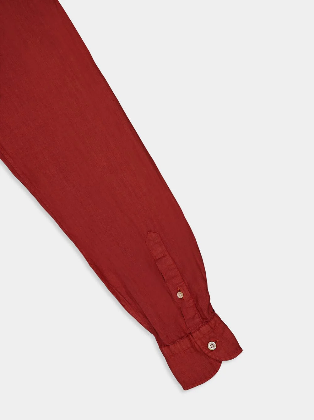 Rustic Red Linen Shirt - Image 5