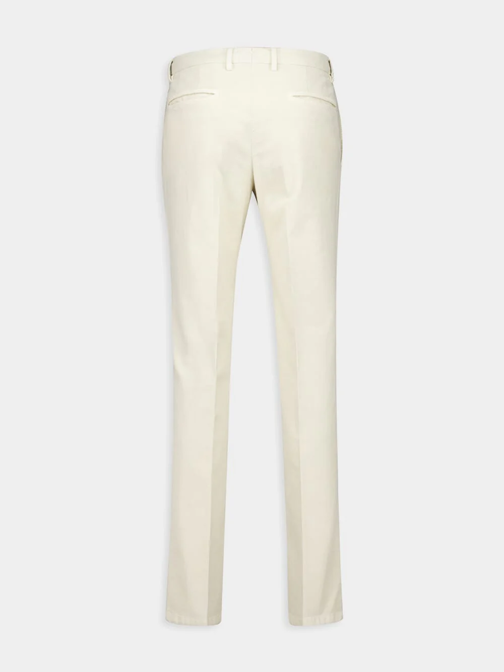 White Classic Fit Trousers - Image 2
