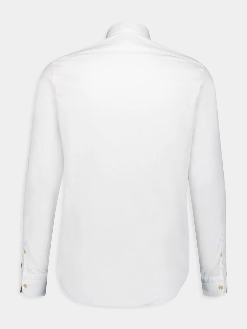 White Cotton Button-Up Shirt - Image 2