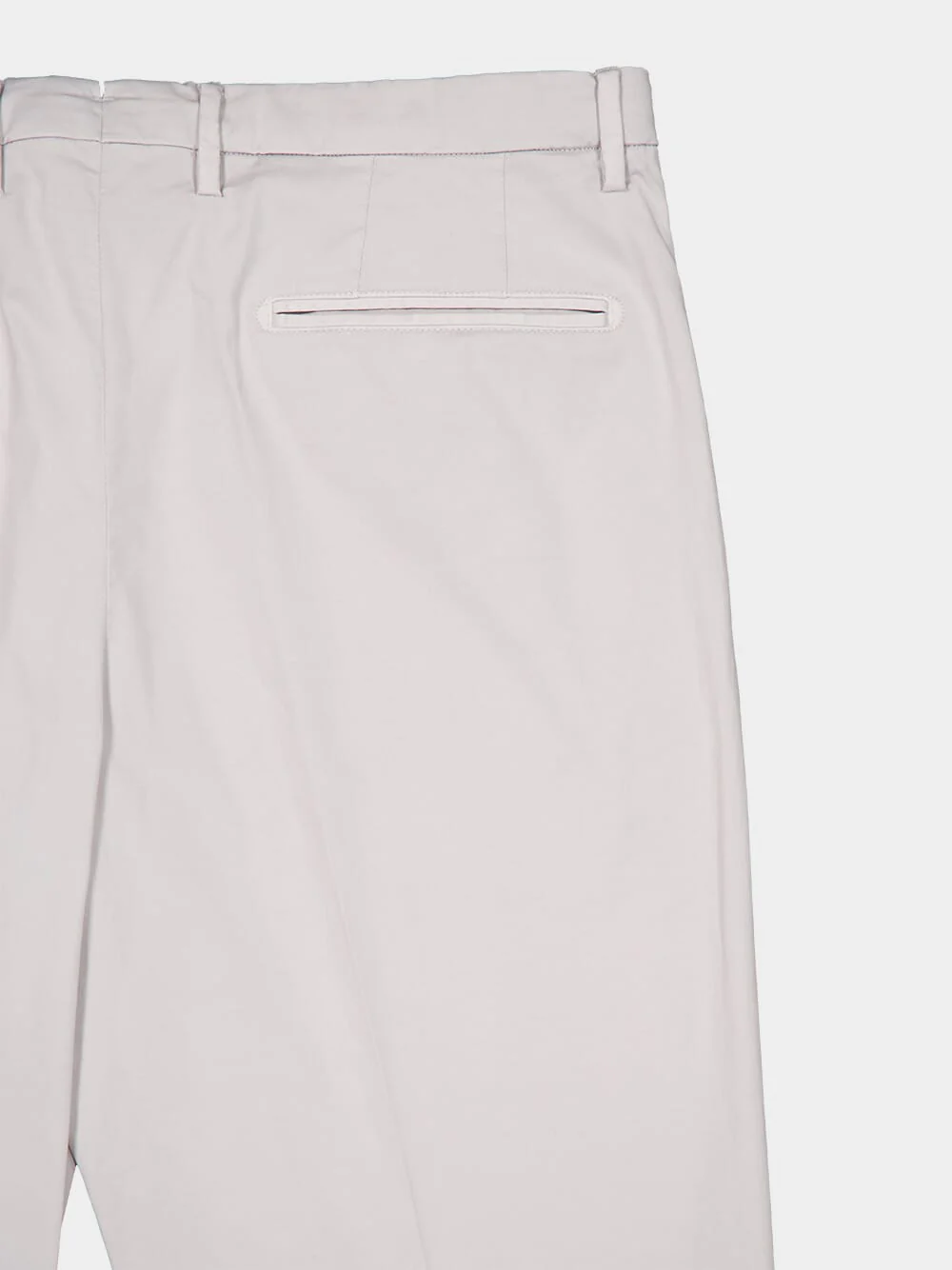 White Cotton Trousers - Image 4