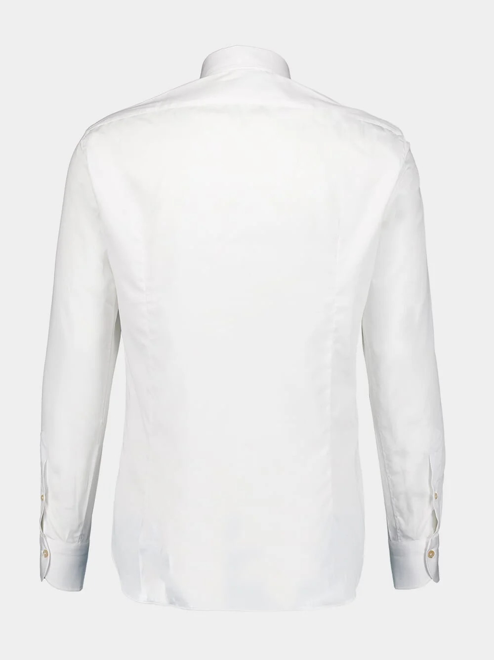 White Yarn Dyed Cotton Shirt - Image 2