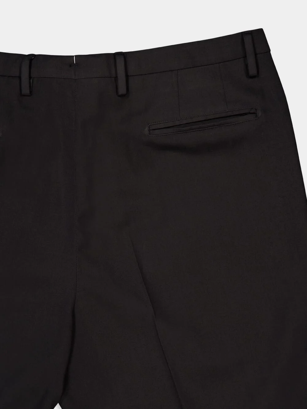 Dark Grey Virgin Wool 2-Pleat Trousers - Image 5