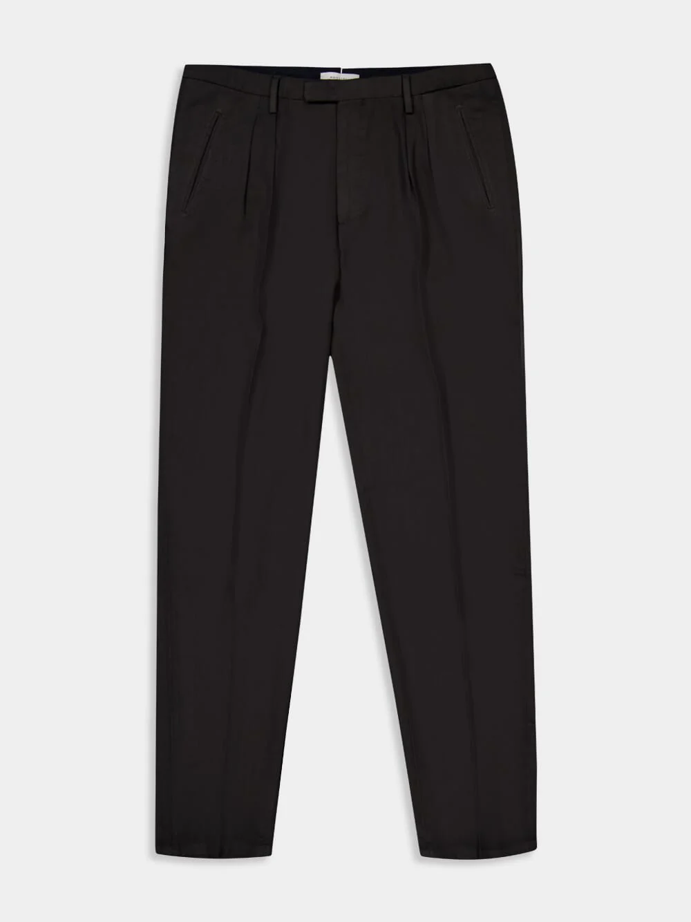 Dark Grey Virgin Wool 2-Pleat Trousers - Image 6