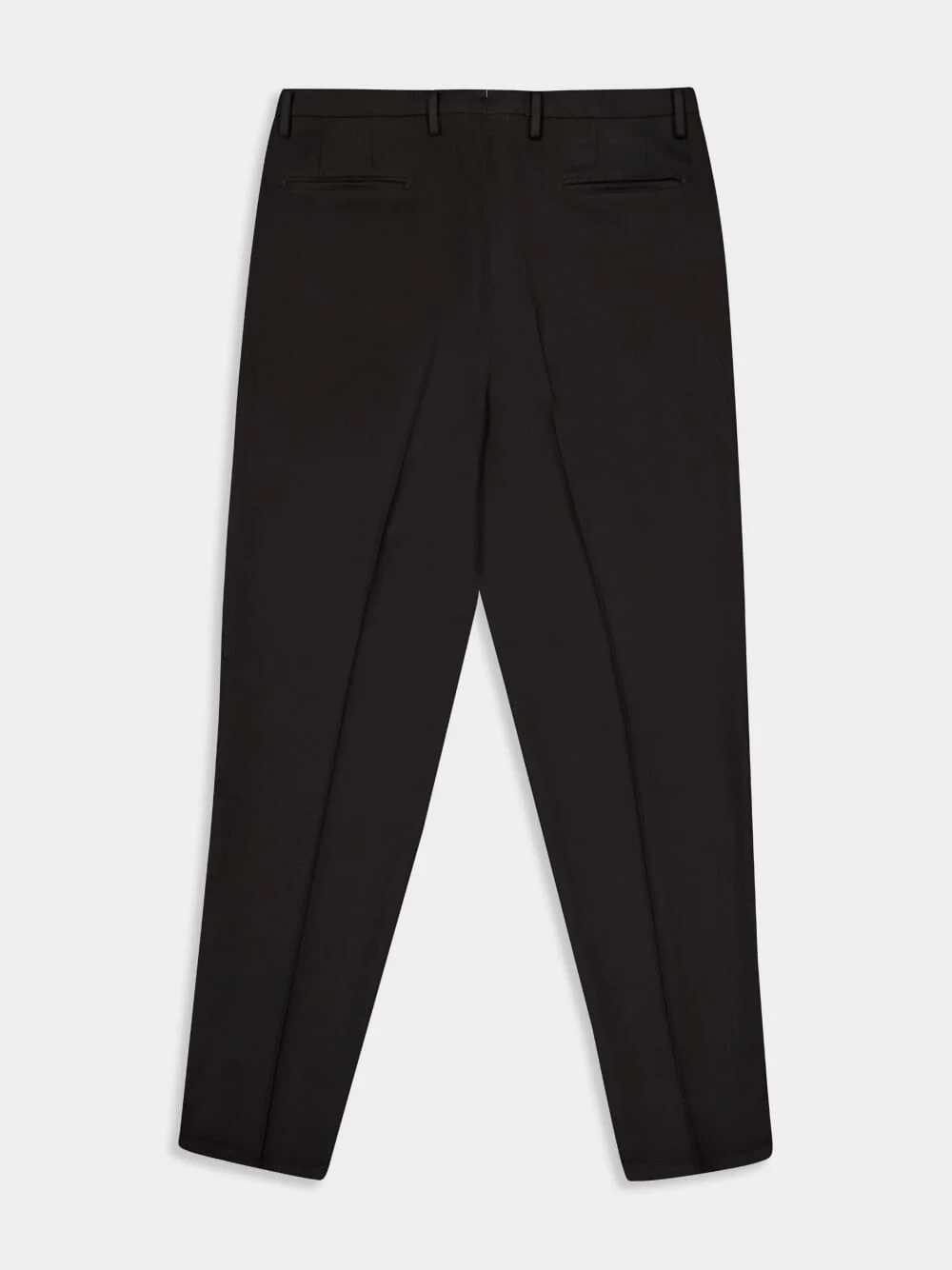 Dark Grey Virgin Wool 2-Pleat Trousers - Image 7
