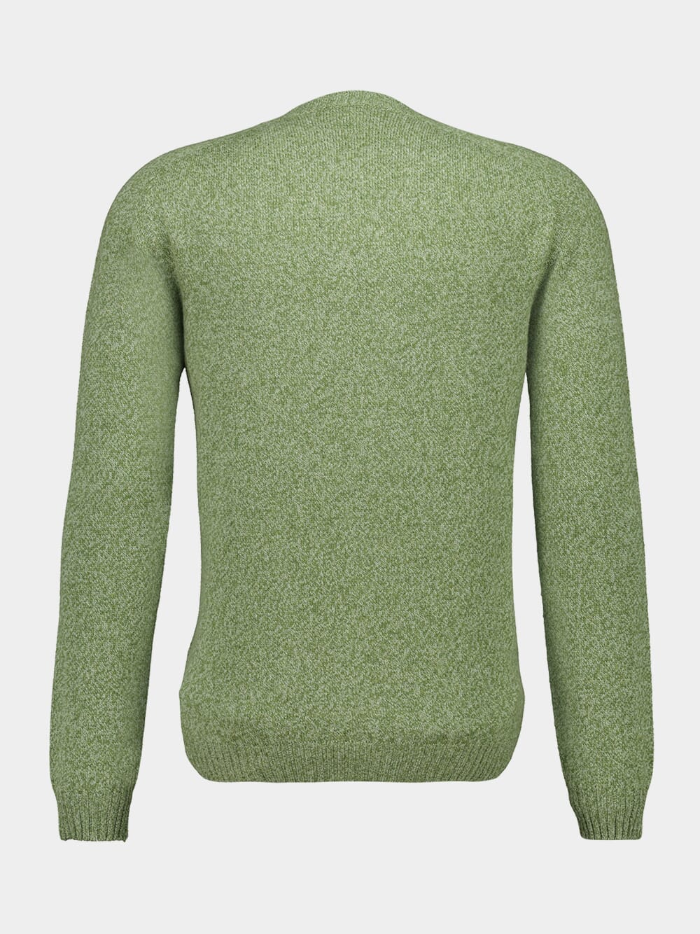 Green Wool-Cashmere Crewneck Sweater - Image 2