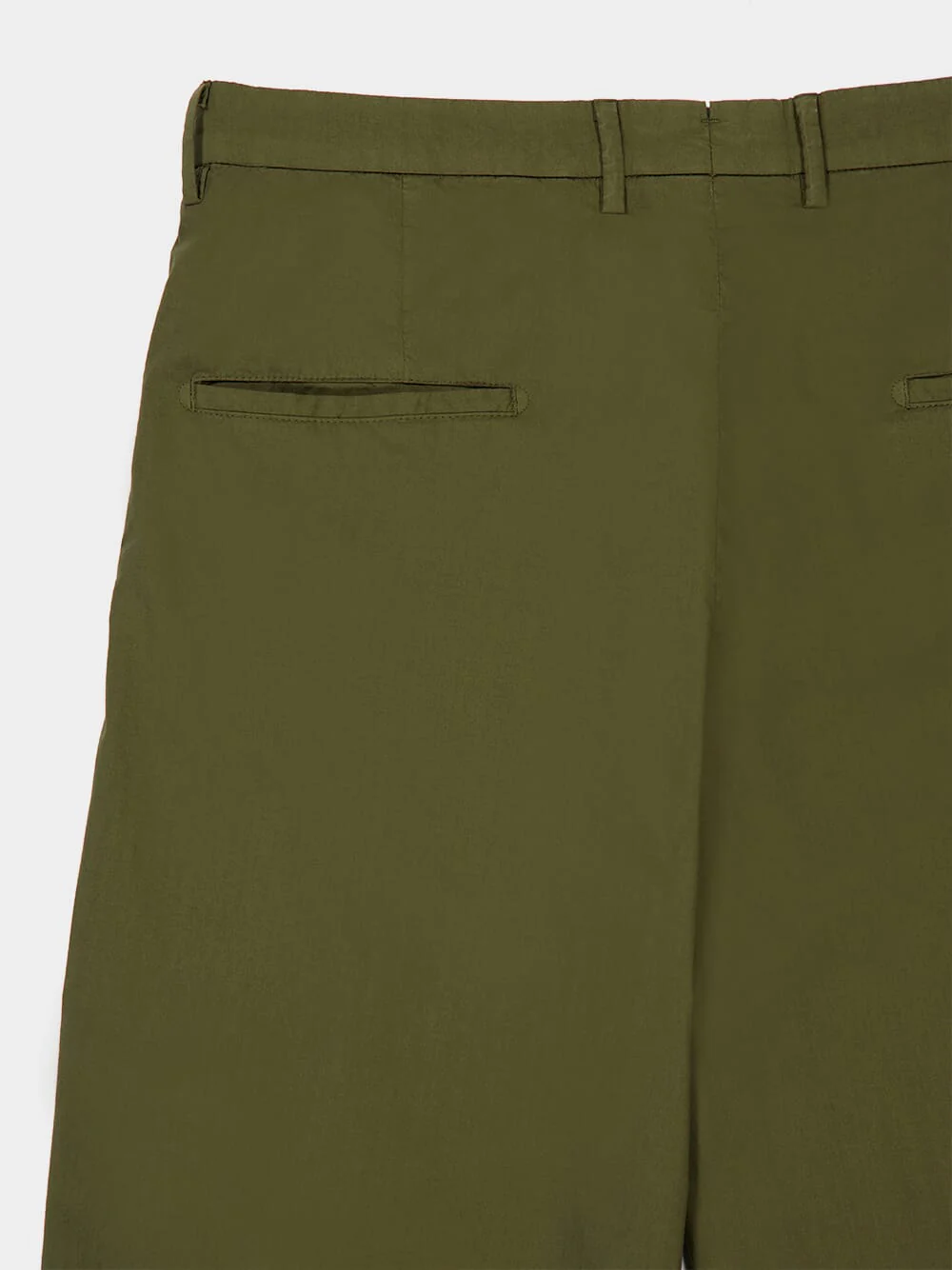 Khaki Cotton Bermuda Shorts - Image 4