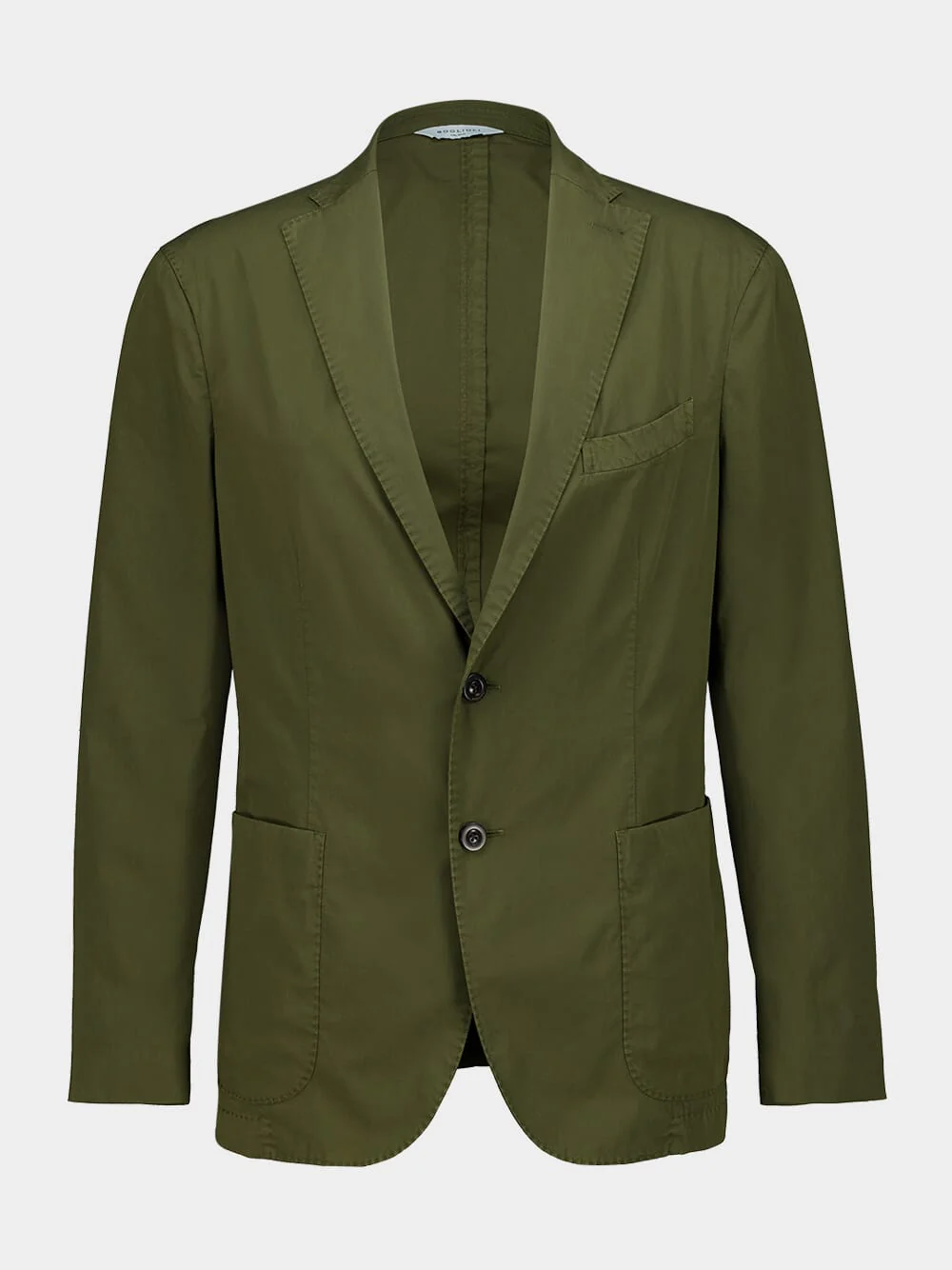 Khaki Green Cotton Blazer - Image 2