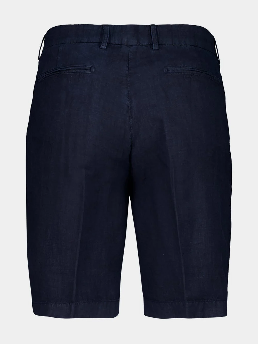 Navy Blue Linen Shorts - Image 2