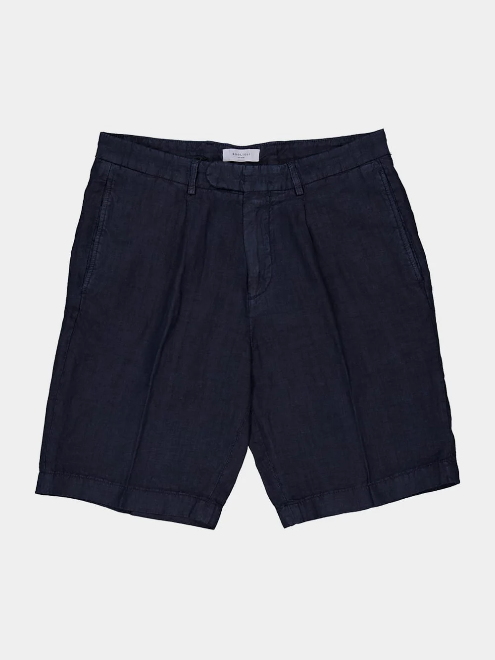 Navy Blue Linen Shorts - Image 5