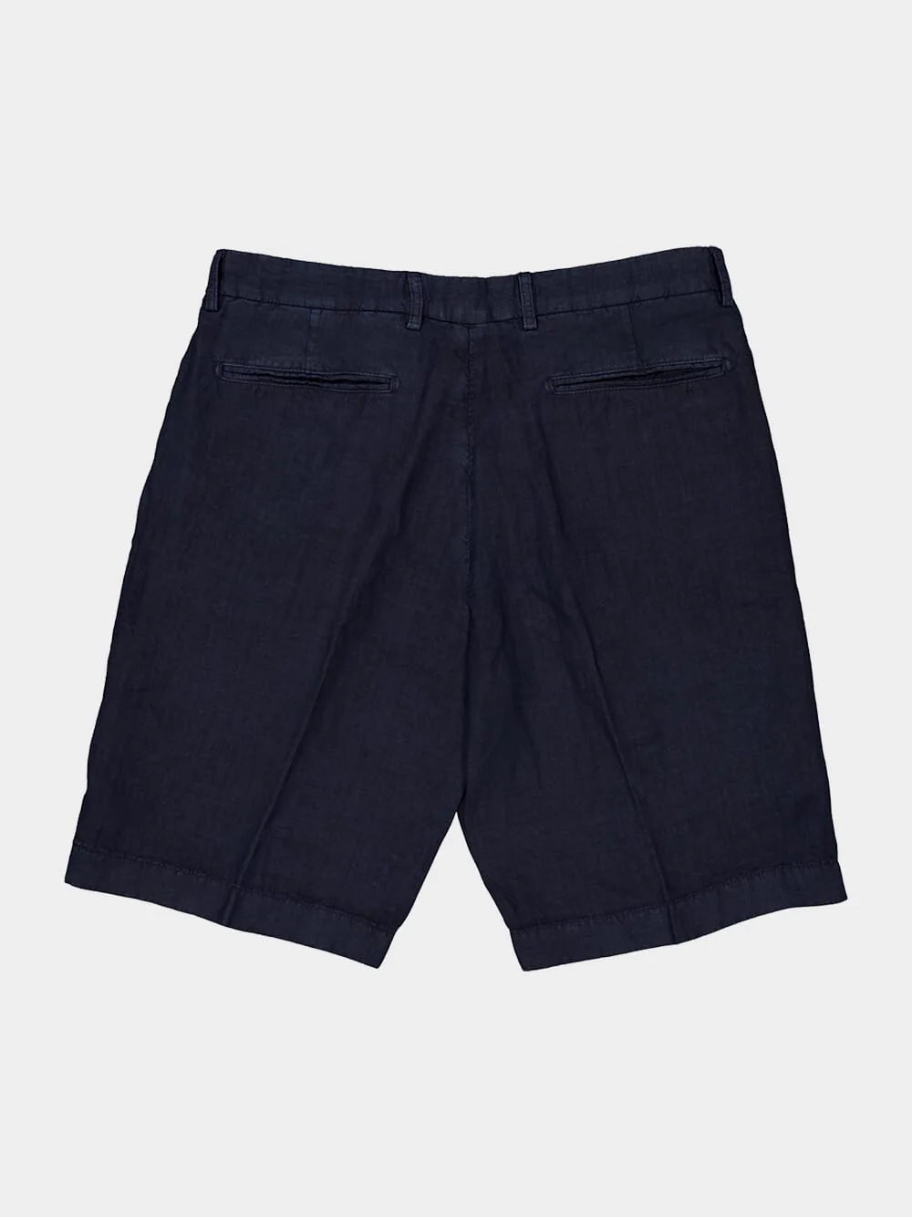 Navy Blue Linen Shorts - Image 6