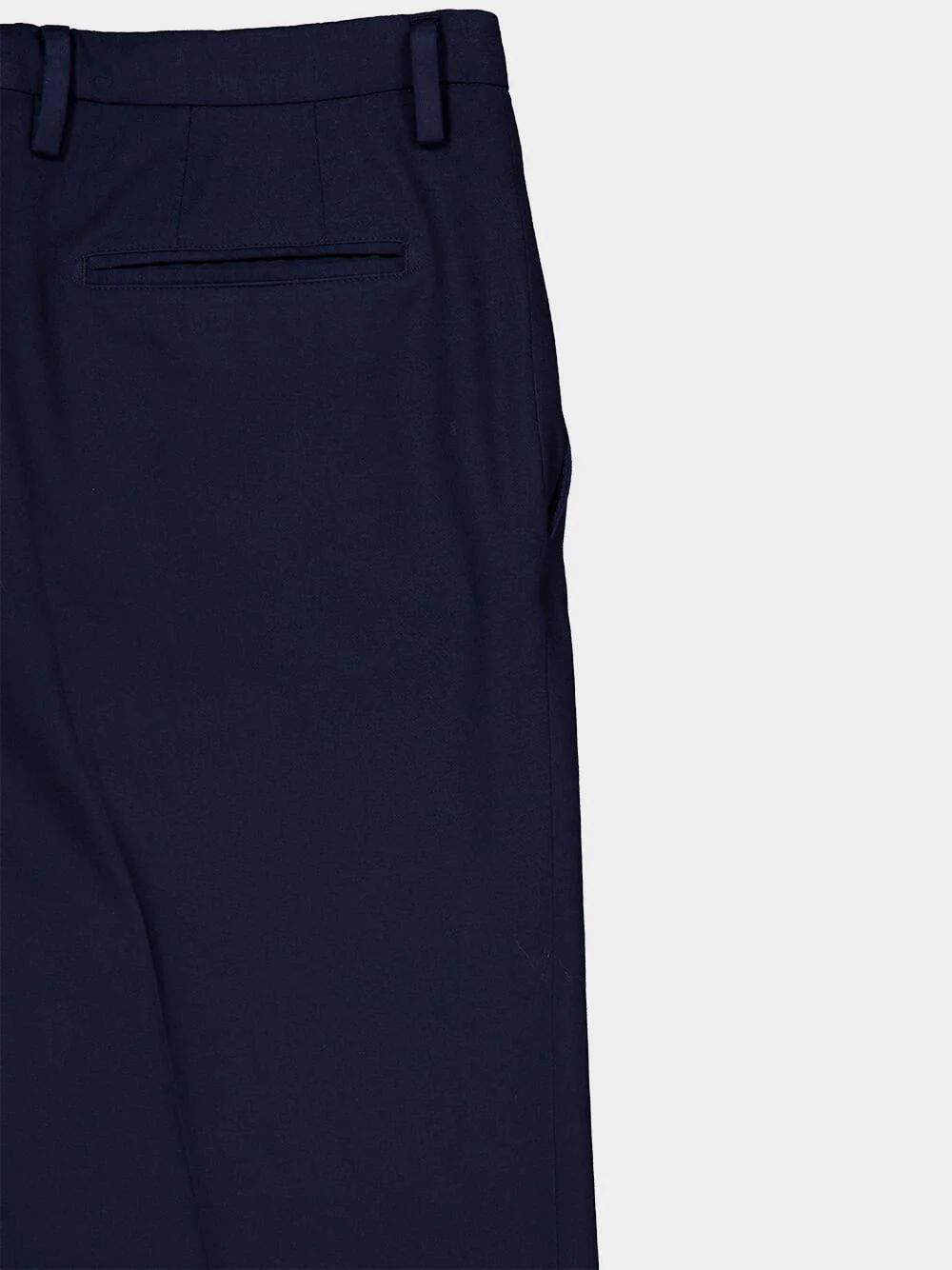 Navy Blue Virgin Wool 2-Button Suit - Image 8
