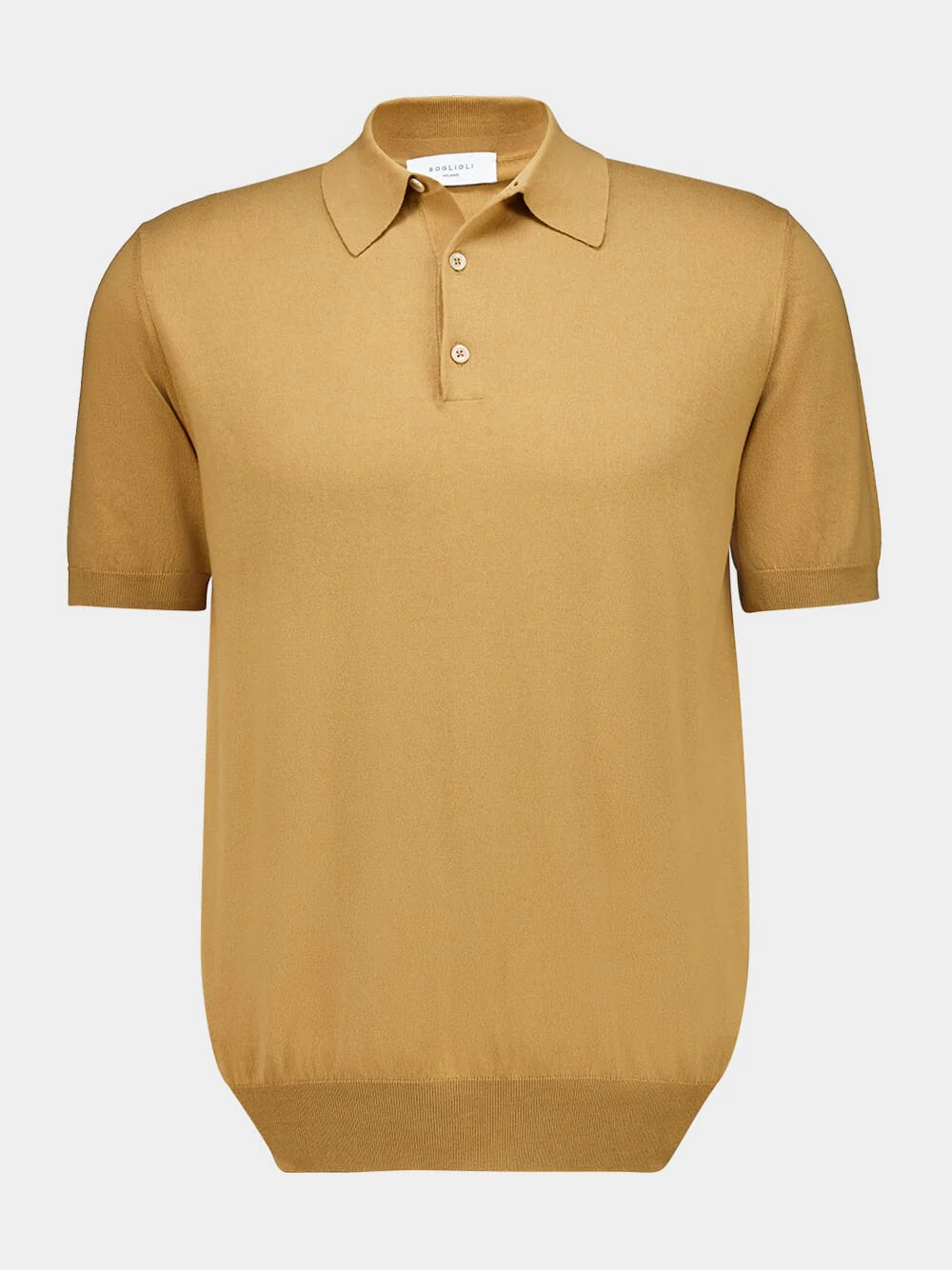 Orange Cotton Regular Fit Polo