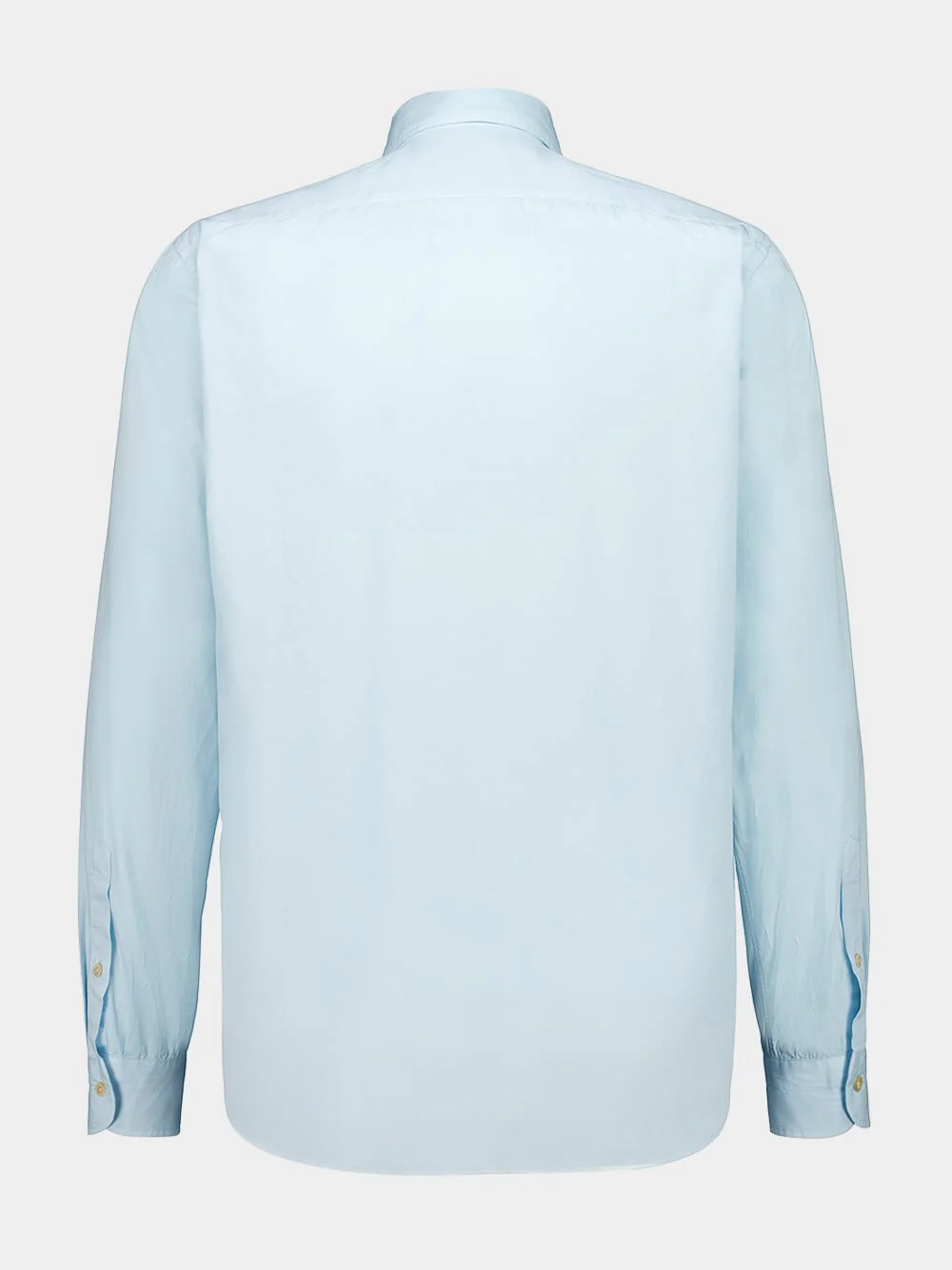 Sky Blue Cotton Long-Sleeve Shirt - Image 2