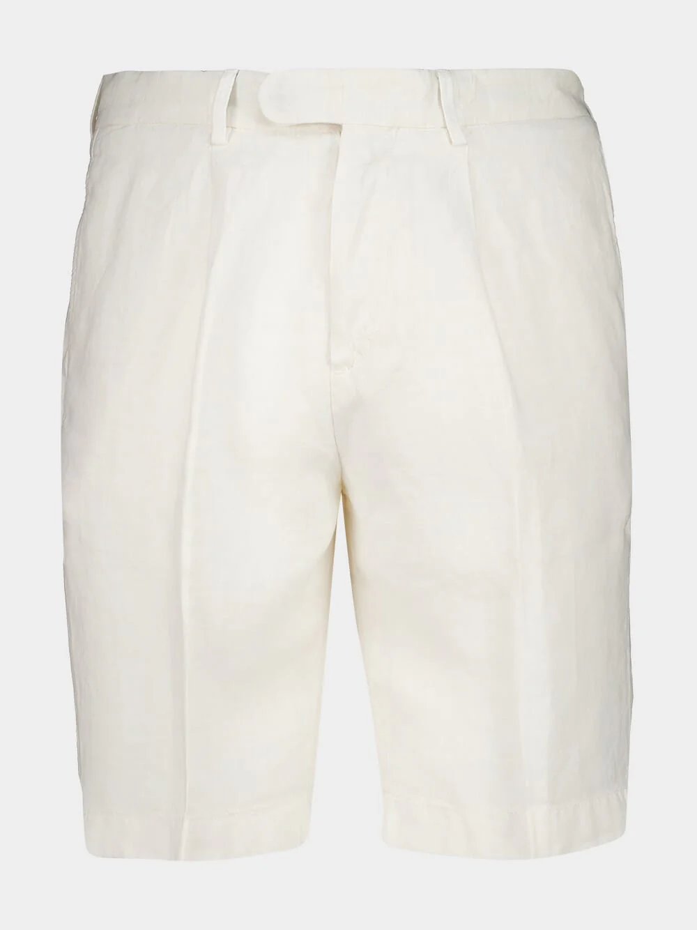 White Linen Shorts