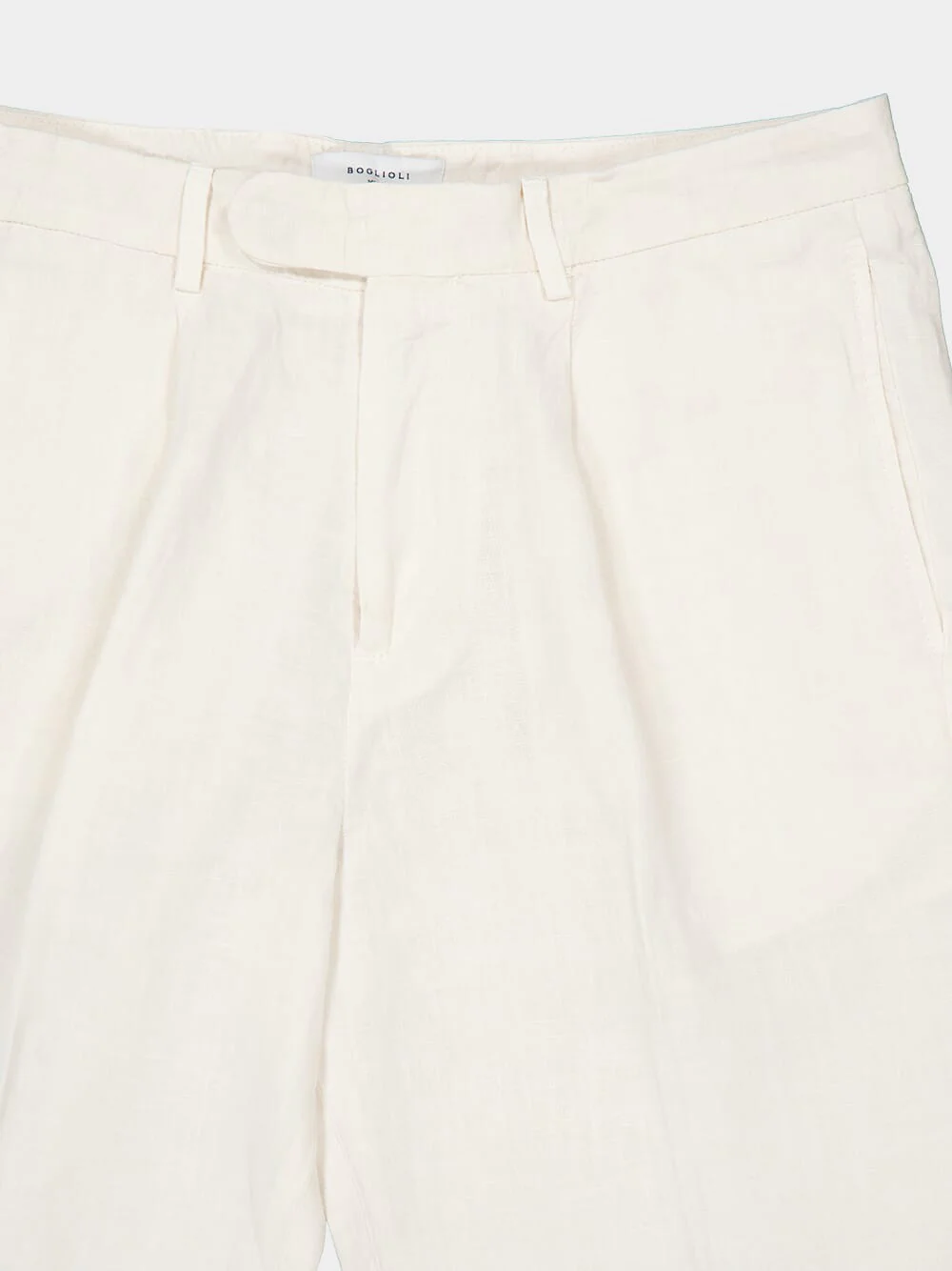 White Linen Shorts - Image 3