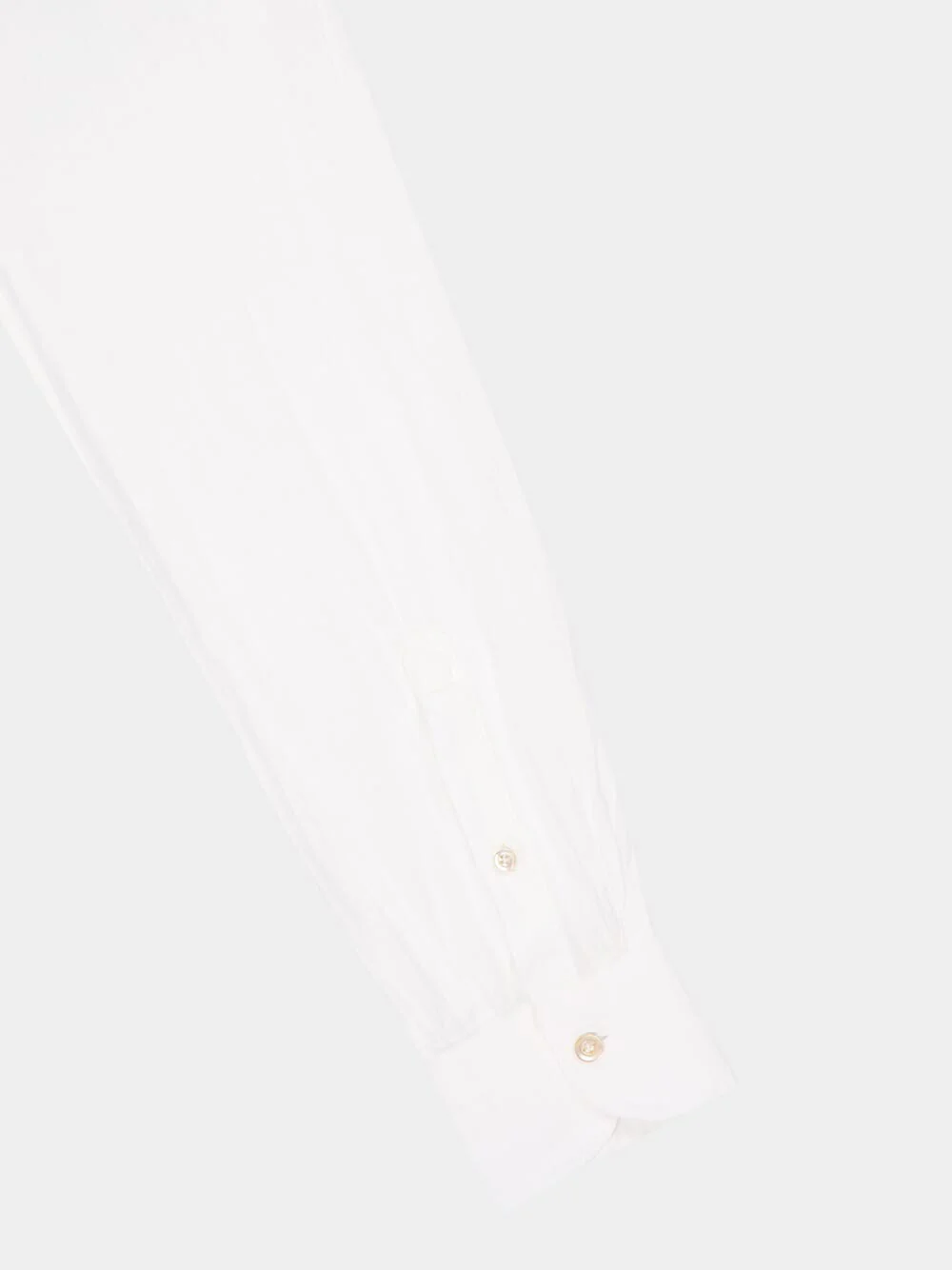 White Regular Fit Linen Button-Up Shirt - Image 4