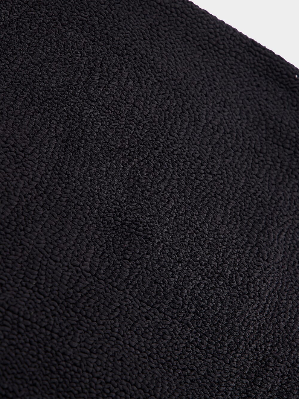 Black Strapless Crinkle One-Piece Swimsuit - Image 3