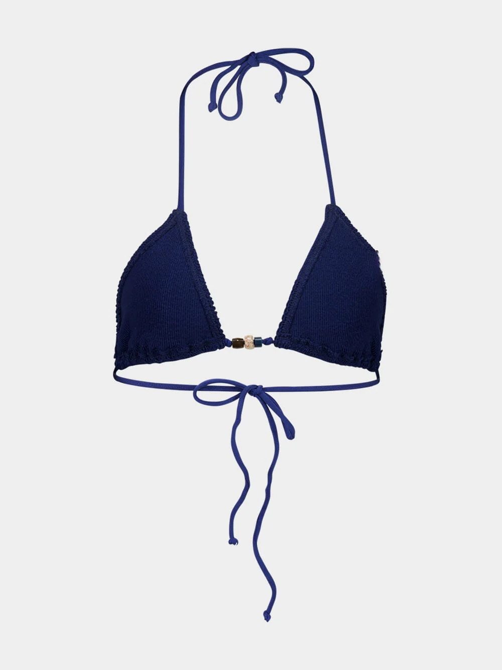 Navy Ingrid Beaded Triangle Top - Image 3