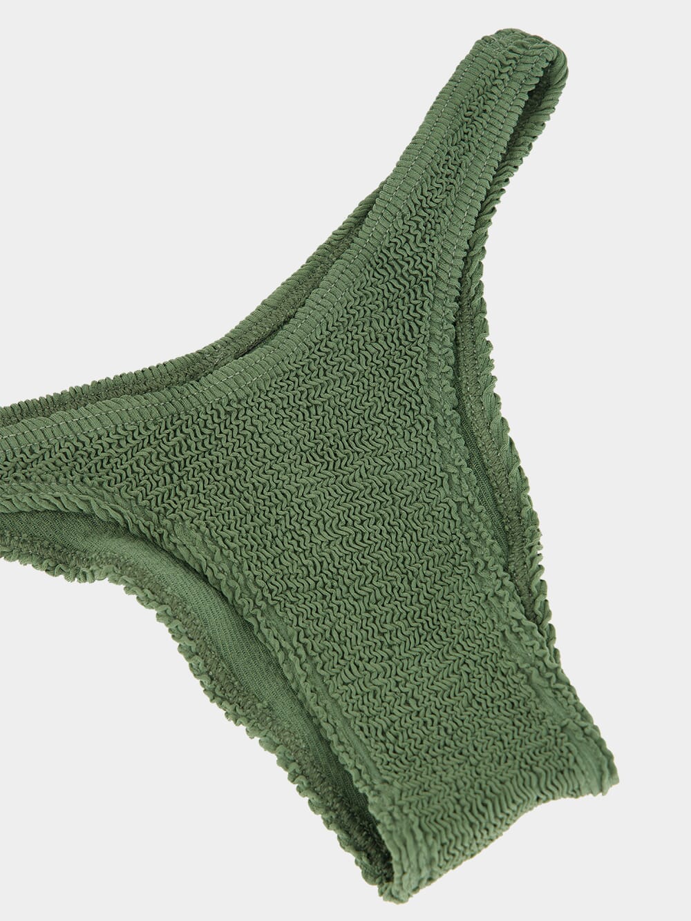 Textured Khaki Bikini Brief - Image 3