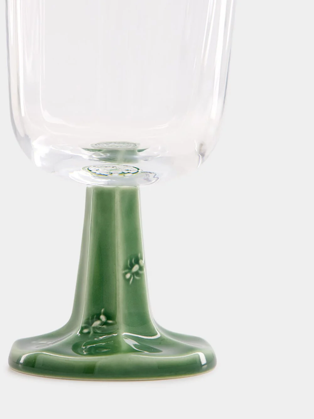 Glass Goblet in Green - Image 3