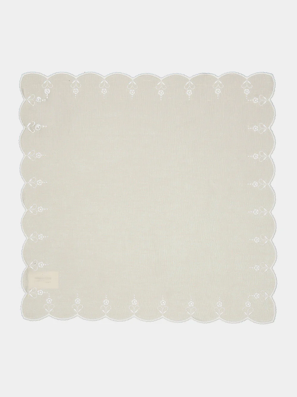 Carlotta Linen Napkin in Sea Salt and Ivory