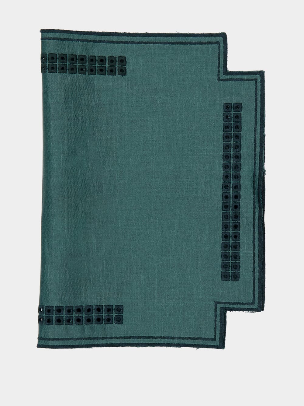 Erica Antistain Linen Horizontal Placemat in Woods - Image 3