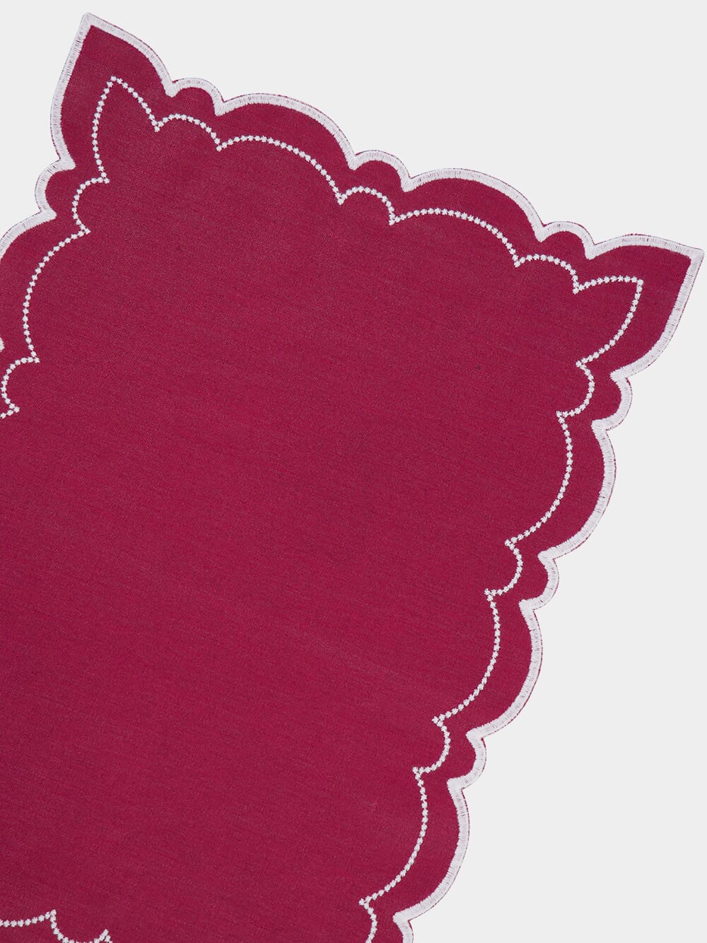 Letizia Antistain Linen Placemat in My Heart and Ivory - Image 3