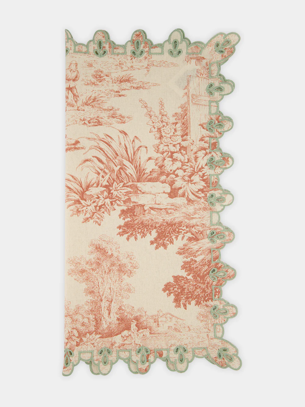 Amalfi Cotton Napkin Talc and Sage - Image 3