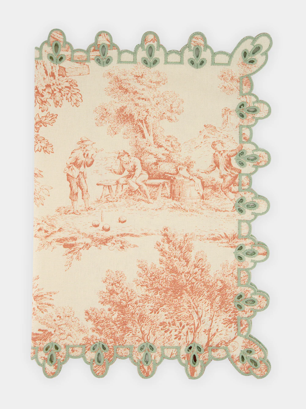 Amalfi Cotton Placemat Talc and Sage - Image 2