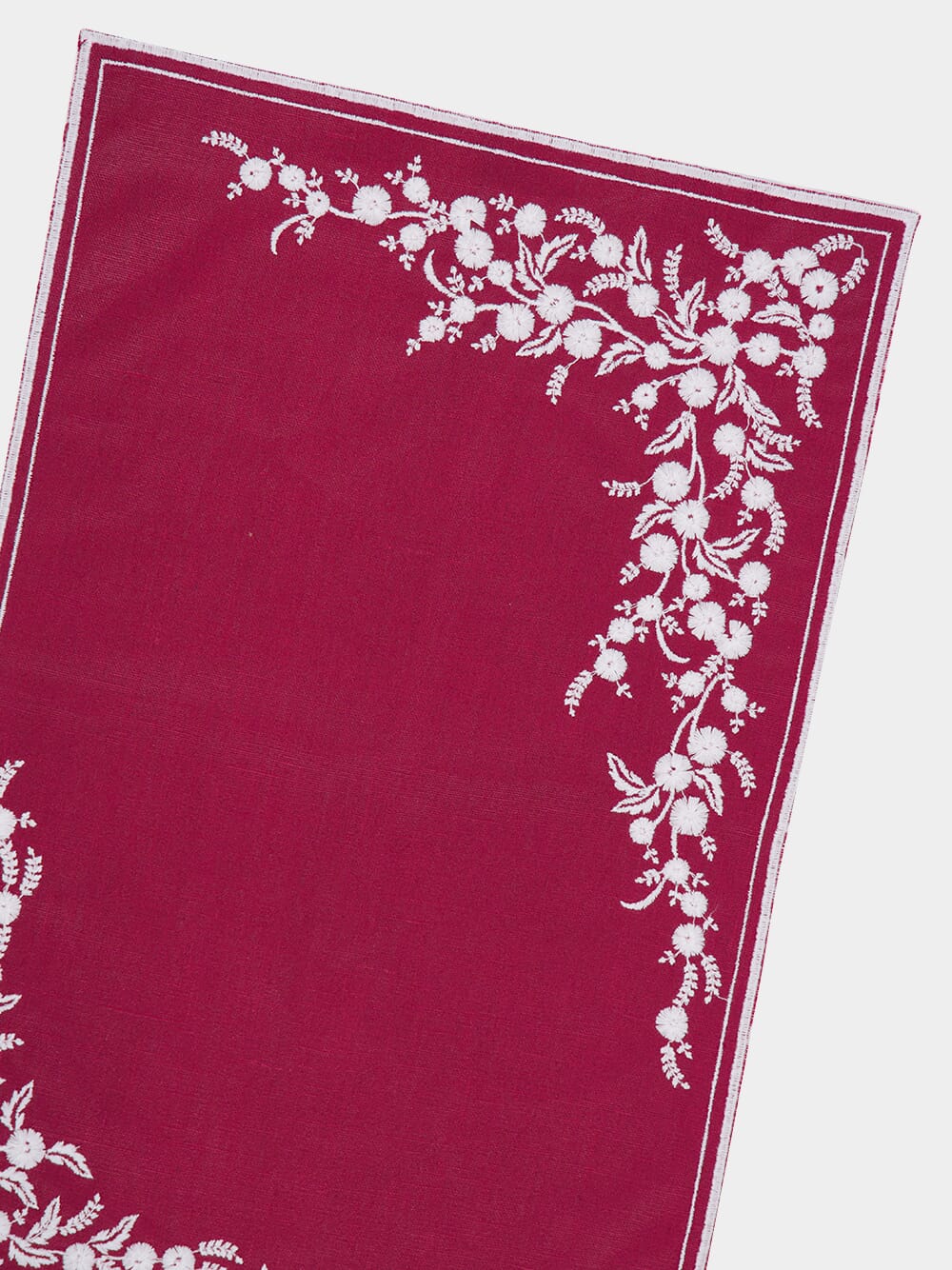 Venaria Antistain Linen Placemat in My Heart and Ivory - Image 3
