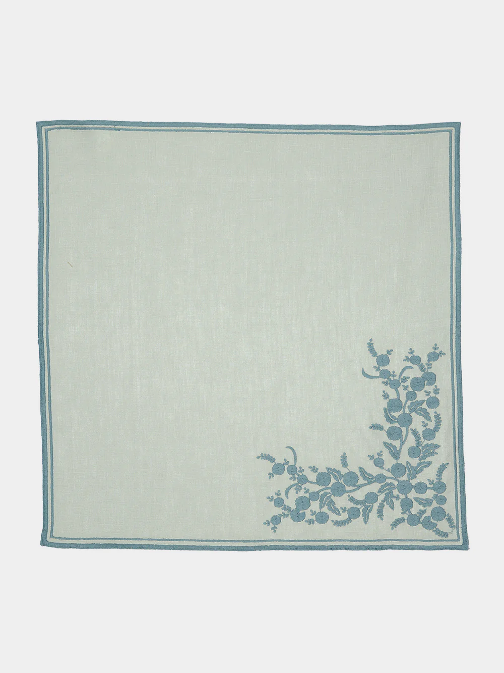 Venaria Linen Napkin in Ice and Dolphin