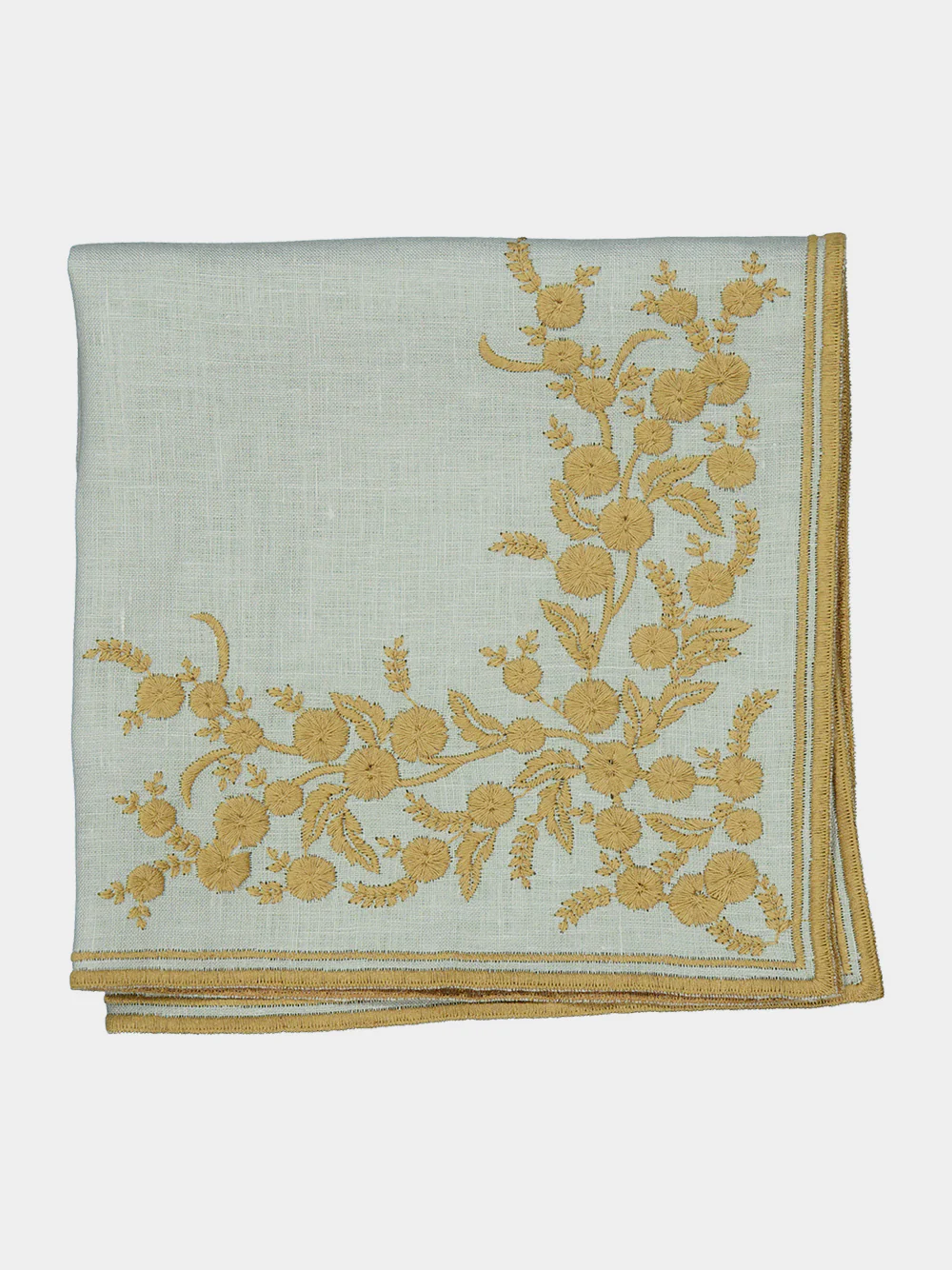 Venaria Linen Napkin in Ice and Ginger - Image 3