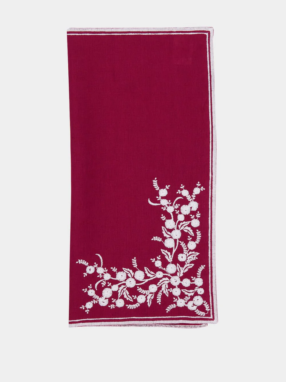 Venaria Linen Napkin in In My Heart and Ivory - Image 3