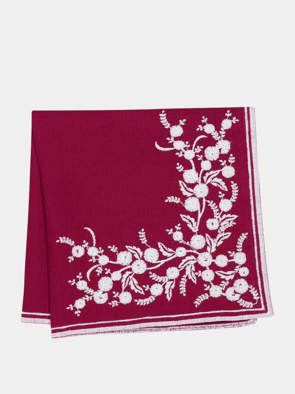 Venaria Linen Napkin in In My Heart and Ivory - Image 4