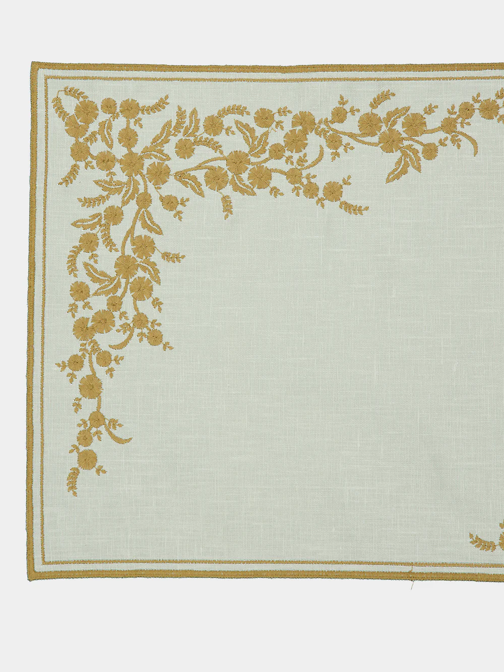 Venaria Linen Placemat in Ice and Ginger - Image 4