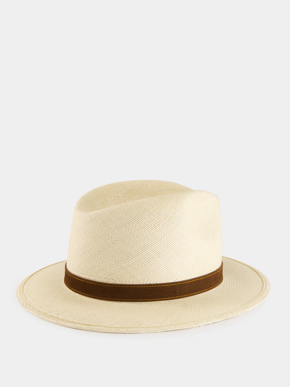Natural and Brown Country Panama Quito Hat - Image 3