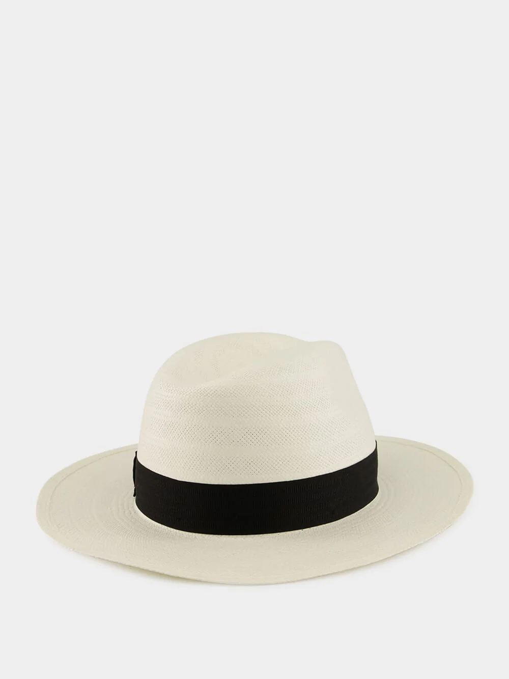 White Medea Panama Fantasia Wide Brim - Image 3