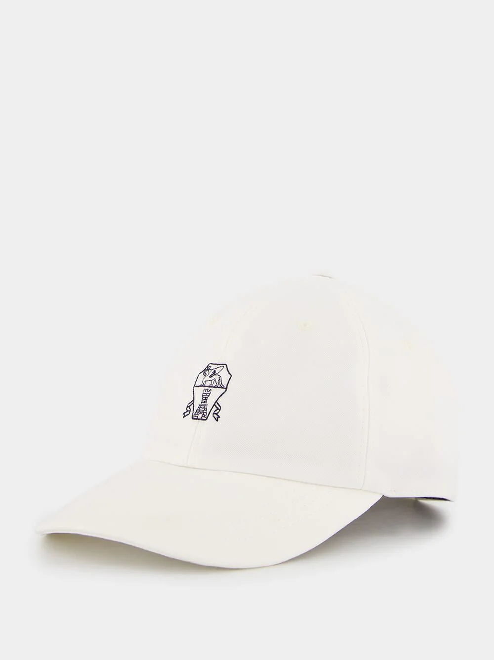 Classic Embroidered Cap in White