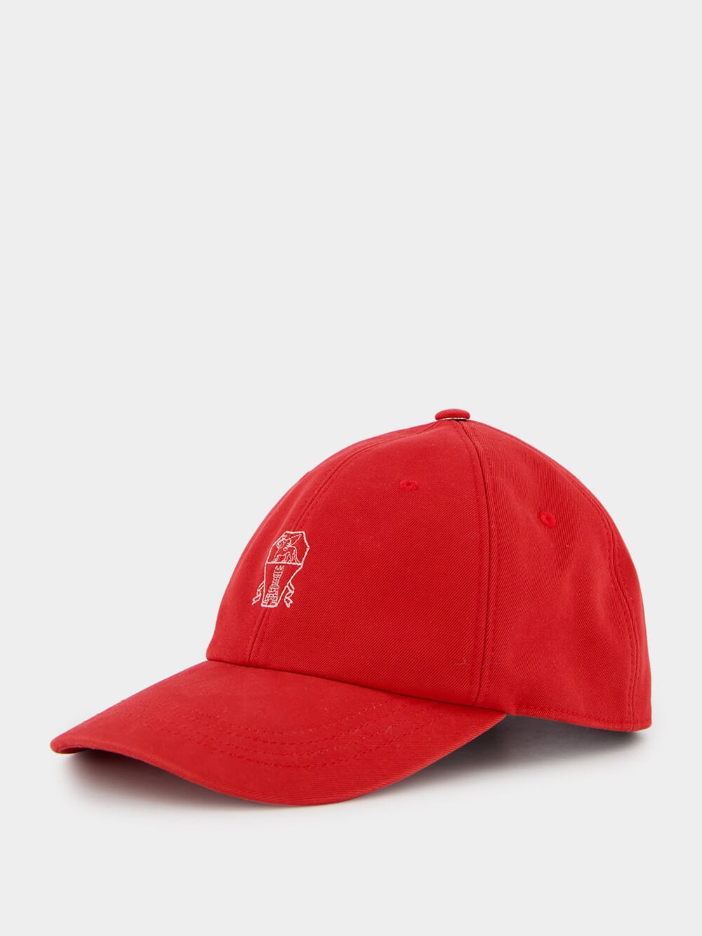 Embroidered Logo Red Cap