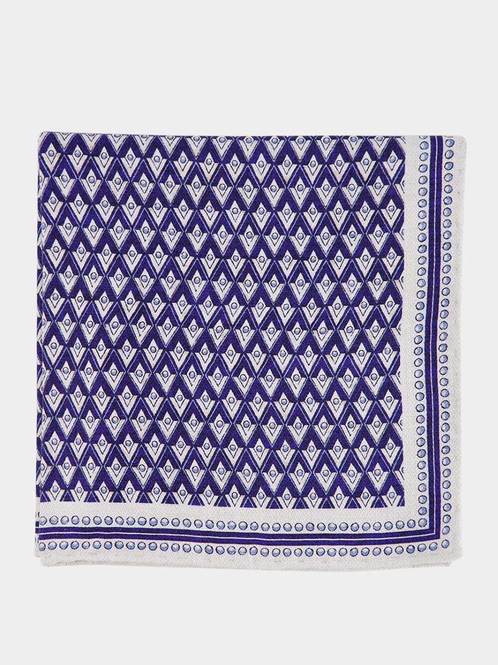 Geometric Silk Pocket Square - Image 2