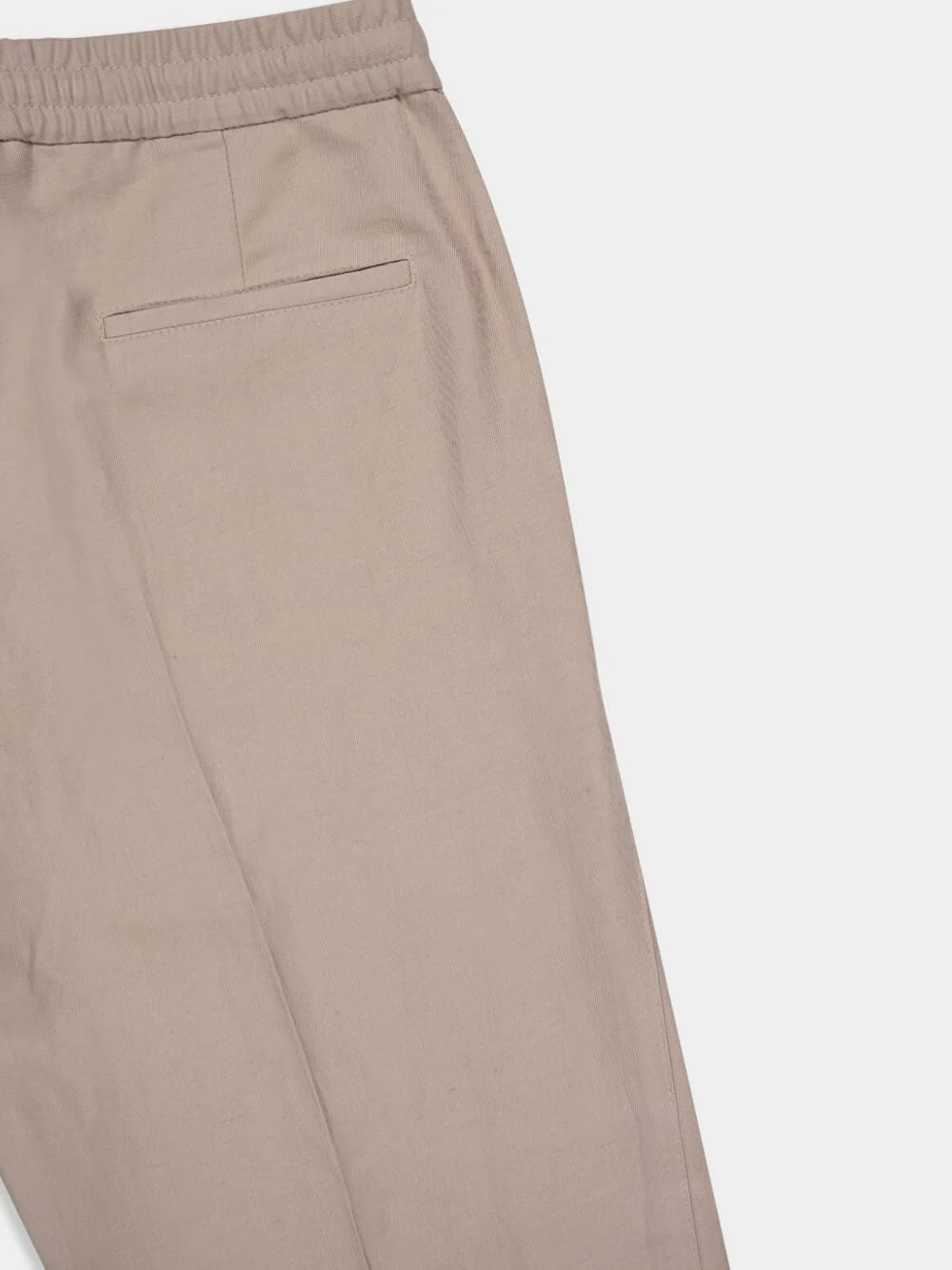 Beige Tapered-Leg Trousers - Image 4