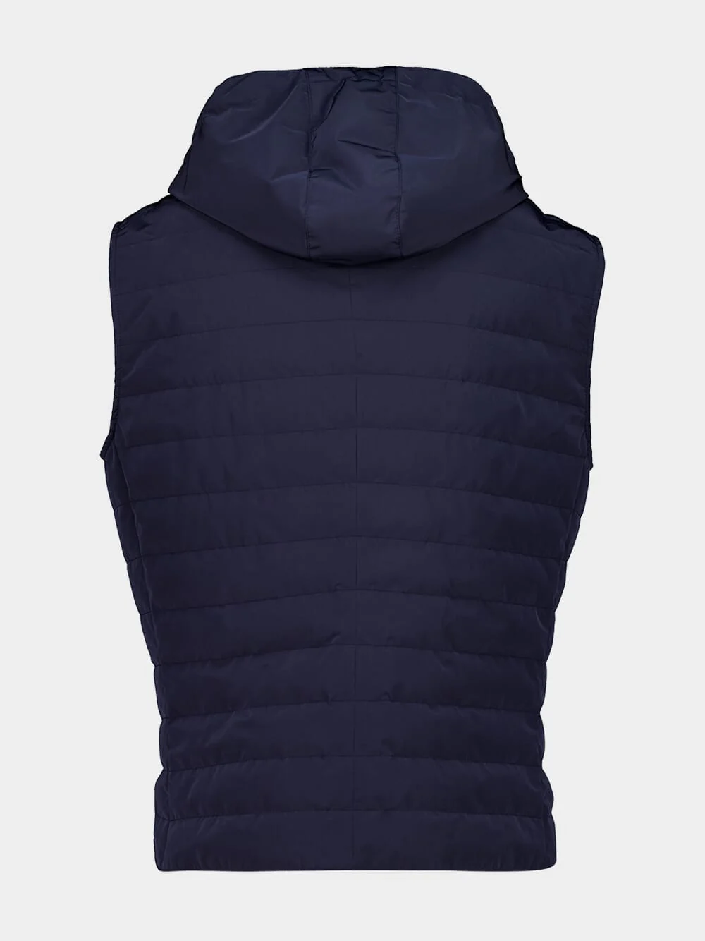 Blue Padded Hooded Vest - Image 2