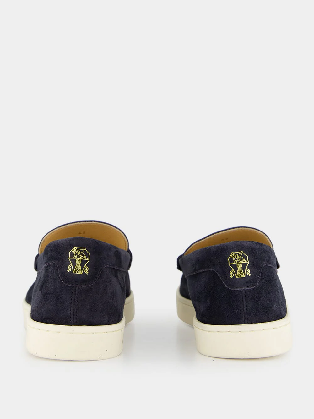 Blue Washed Suede Loafer Sneakers - Image 5