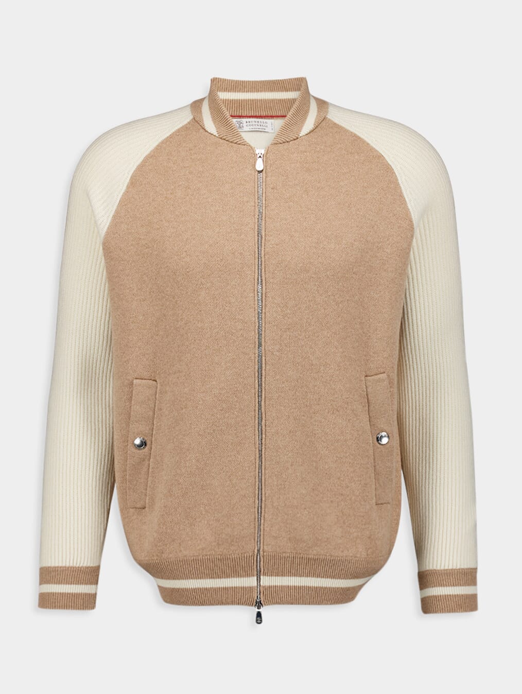 Wool-Cashmere Blend Bomber Jacket